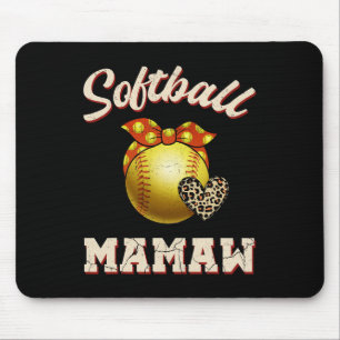 Softll Mamaw Leopard Herz Fans Muttertagsgeschenk Mousepad