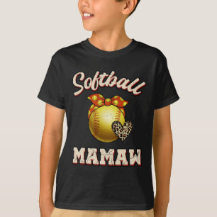 Softll Mamaw Leopard Herz Fans Muttertagsgeschenk T-Shirt