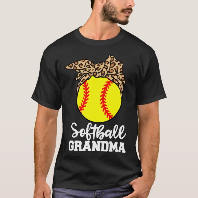 Softll Oma Lustiger Leopard Oma  T-Shirt (Vorderseite)