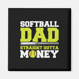 Softll Papa Straight Outta Geld Lustig Magnet