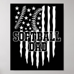 Softll Papa US-Flagge Geschenke für Papa Männer Pa Poster