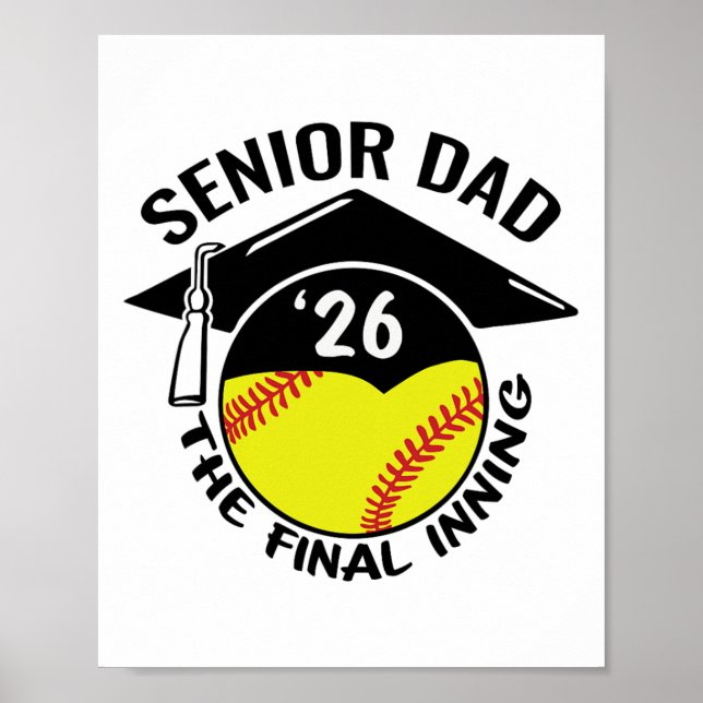 Softll Senior Dad 2026 Das letzte Inning  Poster (Vorne)
