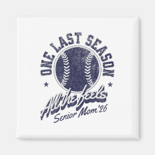 Softll Senior Mom 2026 Distressed Magnet