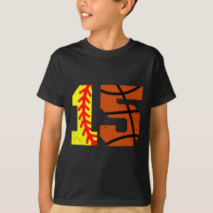 Softll Sketll Nummer 15 Trikot Lustiger 15. Geburt T-Shirt