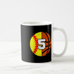 Softll Sketll Nummer 5 Jersey Lustiger 5. Geburtst Kaffeetasse