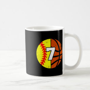 Softll Sketll Nummer 7 Jersey Lustig 7. Geburtstag Kaffeetasse