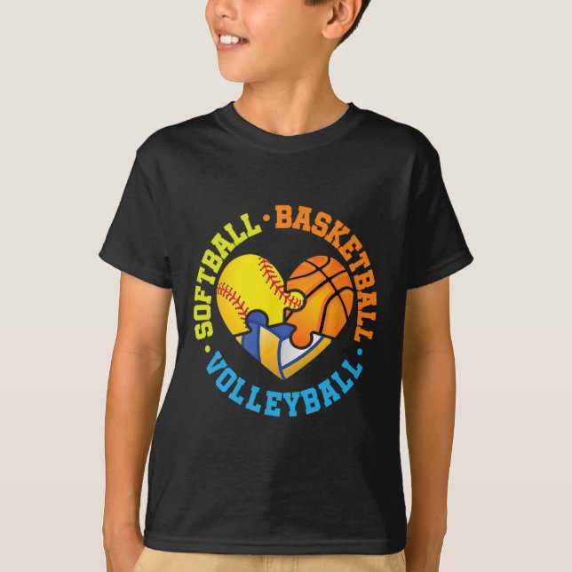 Softll Sketll Volleyll  T-Shirt (Vorderseite)
