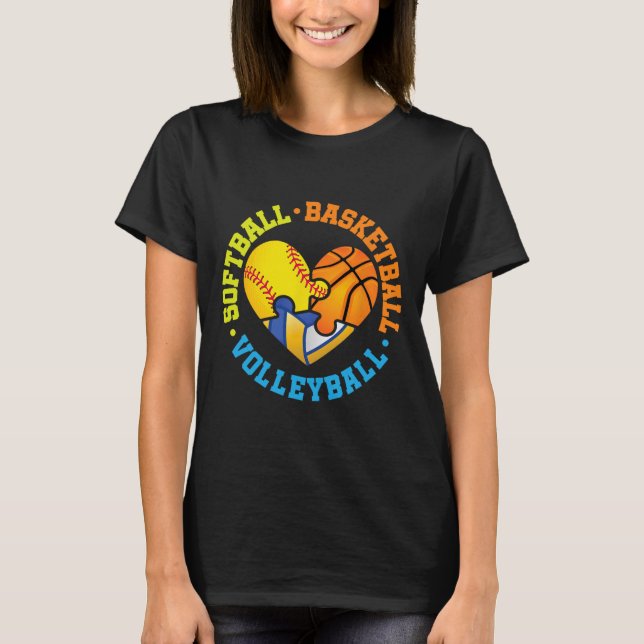 Softll Sketll Volleyll  T-Shirt (Vorderseite)