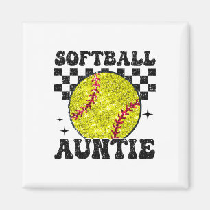 Softll Tante Kariert Retro Lustig Softll Tante Va Magnet