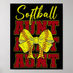 Softll Tante Kokette Schleife Sport Liebhaber Vint Poster