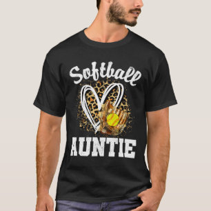 Softll Tante Leopard Herz passende Familie T-Shirt