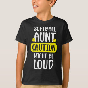 Softll Tante Lustige Tante eines Softll-Spielers T T-Shirt