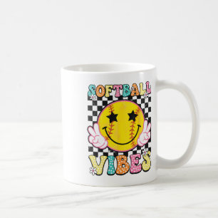 Softll Vibes Softll Retro Groovy Spieltag Mädchen Kaffeetasse