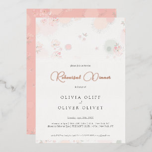 Softness Tee Rose Probe Abendessen Folieneinladung