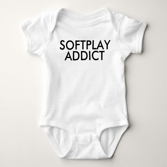 Softplay-Addict | Baby Kid Boy Girl Bodysuit Baby Strampler (Vorderseite)