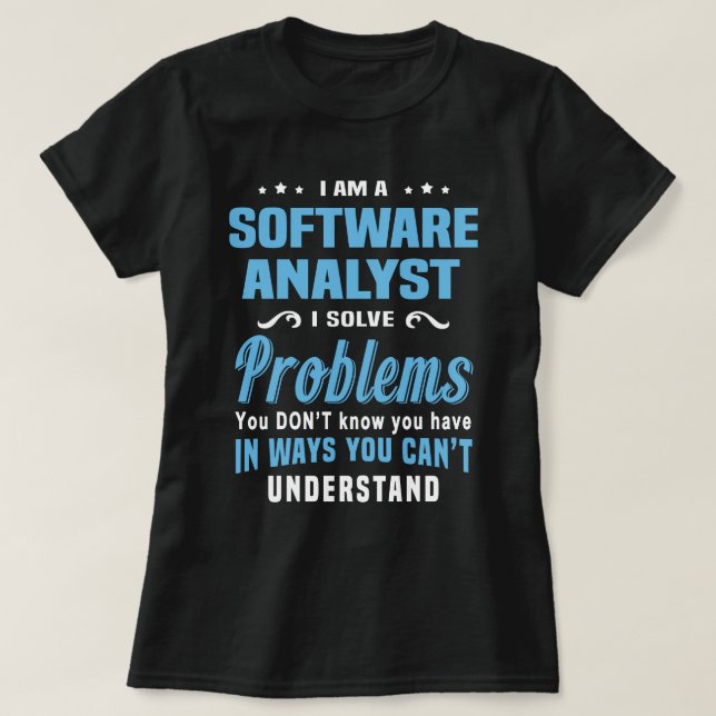 Software Analyst T-Shirt (Design vorne)