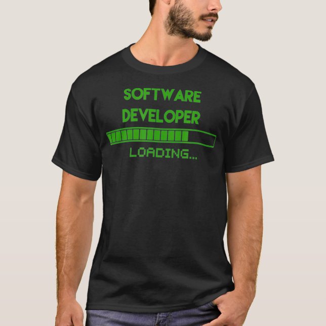 Software Developer Loading Tee Funny Programer  (Vorderseite)