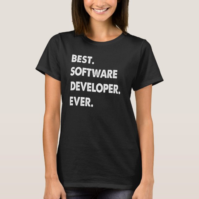 Software Developer Professional Best Software Deve T-Shirt (Vorderseite)