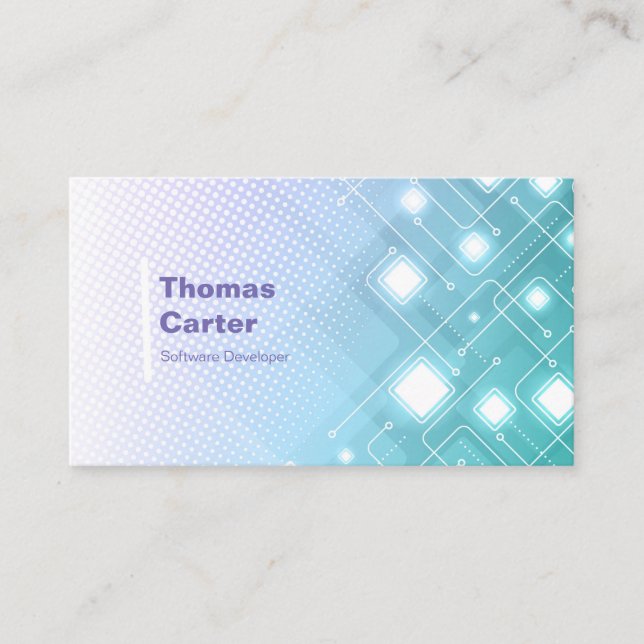 Software Developer Programer International Card Visitenkarte (Vorderseite)