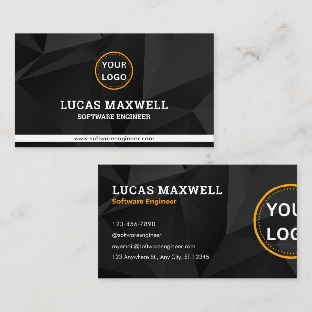 Software Engineer Business Cards kreativ Visitenkarte (Vorne/Hinten)