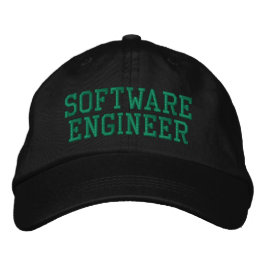 Software Engineer Computerprogrammierer Typografie Bestickte Baseballkappe