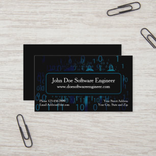 Software Engineer Cyber Security Business Card Visitenkarte