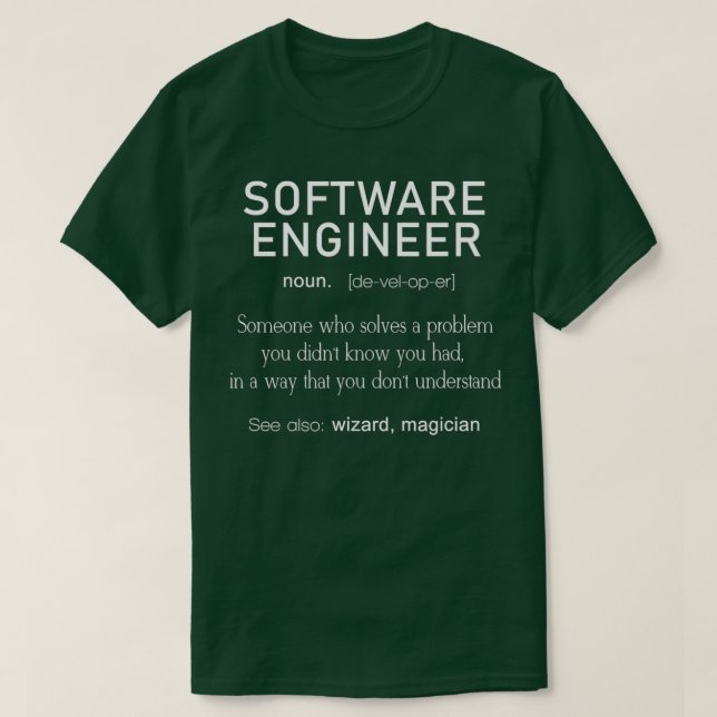 Software-Engineer Definition 1 T-Shirt (Design vorne)