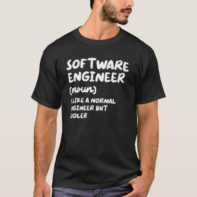 Software Engineer Definition lustige Ingenieurwiss T-Shirt (Vorderseite)