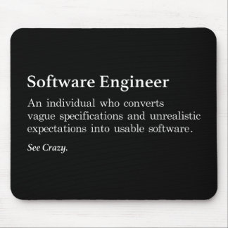 Software Engineer Definition Mouse Pad - Dunkel Mousepad