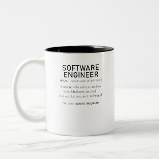 Software Engineer Definitions-Kodierer-Definition Zweifarbige Tasse