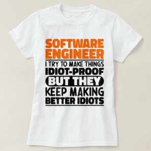 Software-Engineer Ich versuche, Dinge zu erstaunli T-Shirt