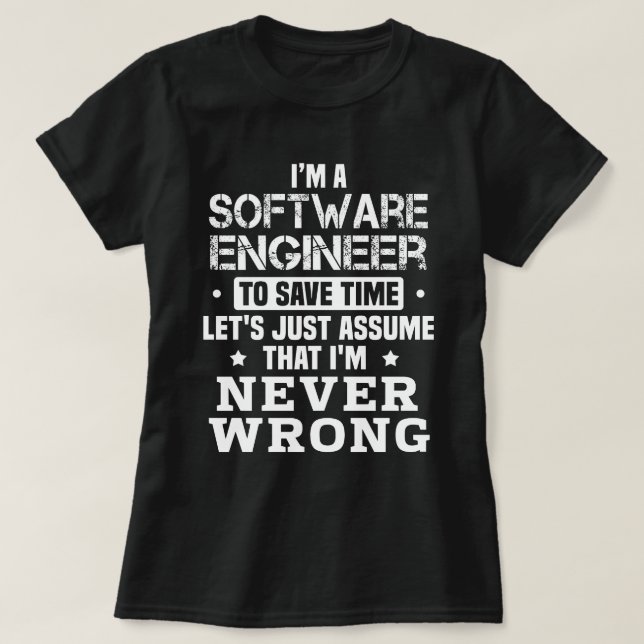 Software Engineer T-Shirt (Design vorne)