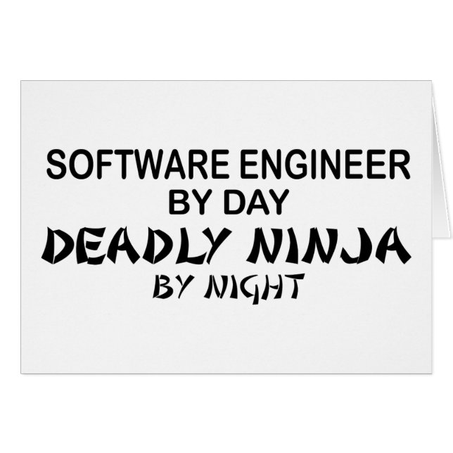 Software Engineer tödliches Ninja (Vorderseite (Horizontal))