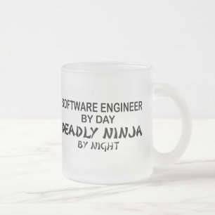 Software Engineer tödliches Ninja Mattglastasse