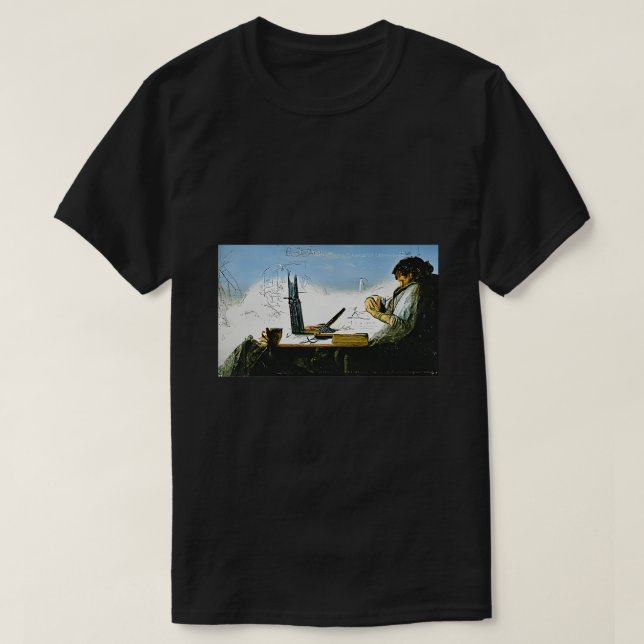 Software Engineer Writing Code AIGENERATED ART T-Shirt (Design vorne)