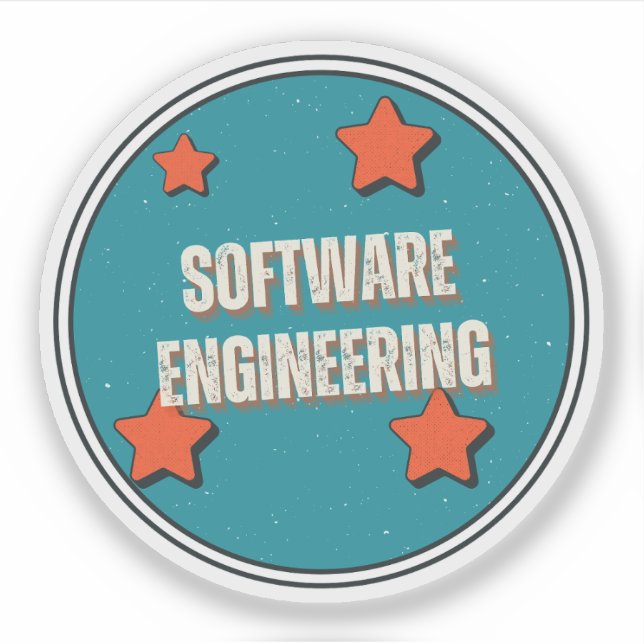 Software-Engineering Aufkleber (Vorderseite)