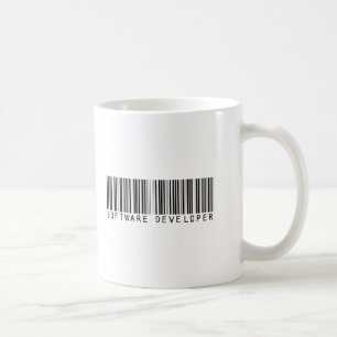 Software-Entwickler-Bar-Code Kaffeetasse