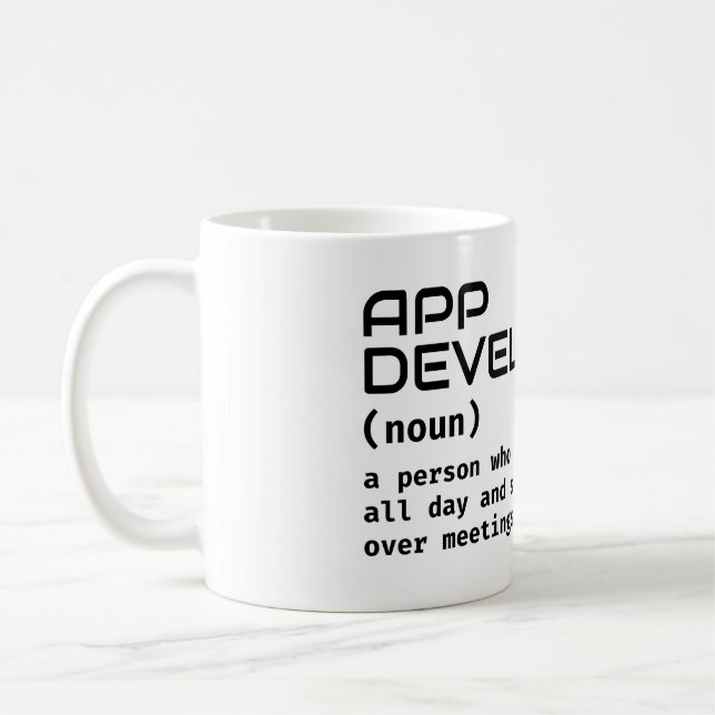 Software-Entwickler - Funny Definition Kaffeetasse (Links)