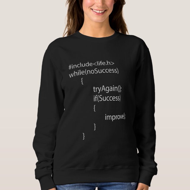 Software-Entwickler für Computerprogrammierung 1 Sweatshirt (Vorderseite)