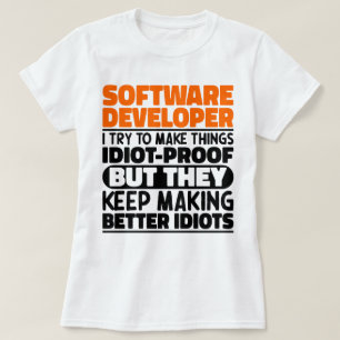 Software-Entwickler Ich versuche, die Dinge Cool z T-Shirt