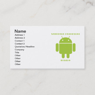 Software-Entwickler-Innere (Wanze Droid Visitenkarte
