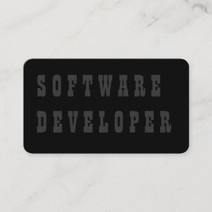 Software-Entwickler Visitenkarte
