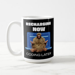 Software-Entwickler von Bigfoot Programmer Coder Kaffeetasse