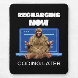 Software-Entwickler von Bigfoot Programmer Coder Mousepad