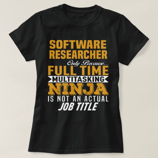 Software-Forscher T-Shirt (Design vorne)