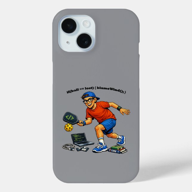 Software-Ingenieur, der Pickleball mit einem Paddl Case-Mate iPhone Hülle (Rückseite)