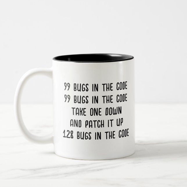 Software-Ingenieur, Entwickler, Programmierer, Com Zweifarbige Tasse (Links)