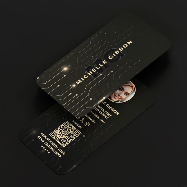 Software-Ingenieur Schwarzer Programmierer Modern Visitenkarte (Software Engineer Black Programmer Modern Business Card
)