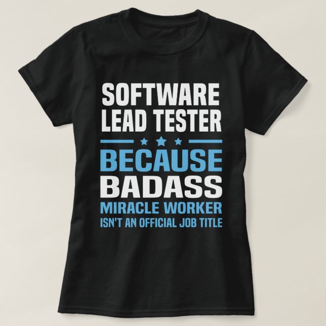 Software Lead Tester T-Shirt (Design vorne)