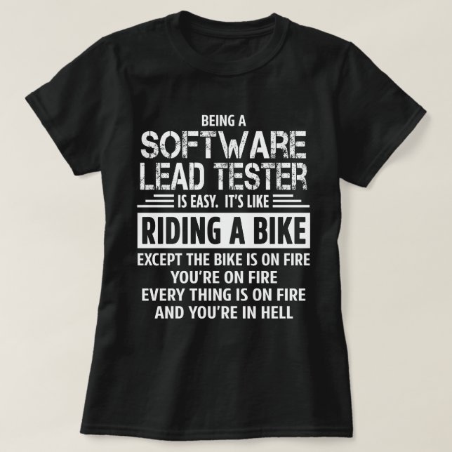 Software Lead Tester T-Shirt (Design vorne)